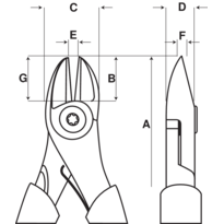  Kleště štípací, boční 140mm