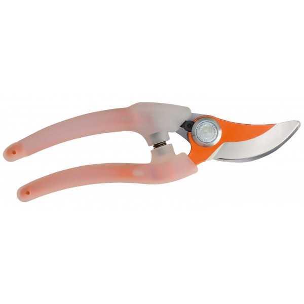 Zahradní nůžky 190mm, polyamidové oranžové rukojeti