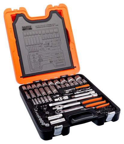Gola sada 1/4"+1/2" s klíči, 103 dilů. METRICKÁ