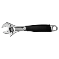 Klíč stavitelný,francouzský 8",chromovaný,pogumovaná rukojeť